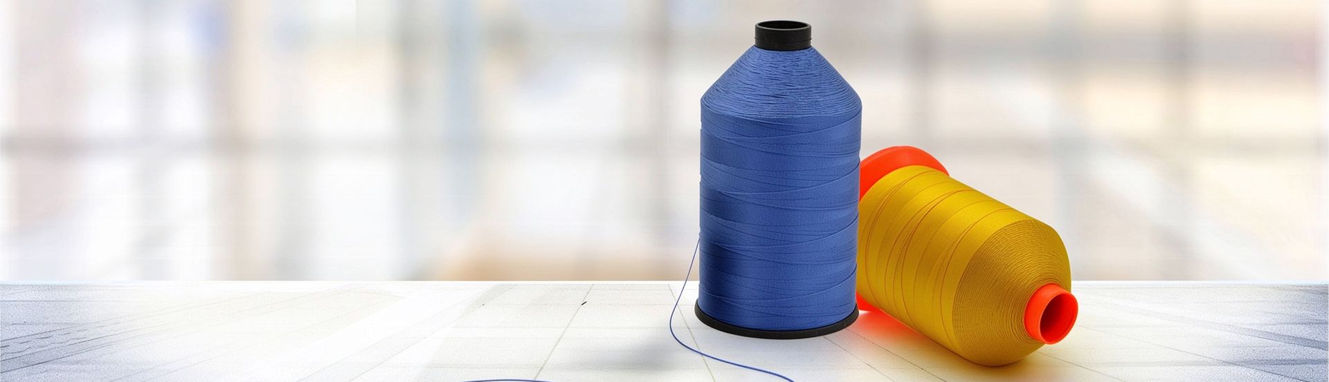 High tenacity polyester thread cones